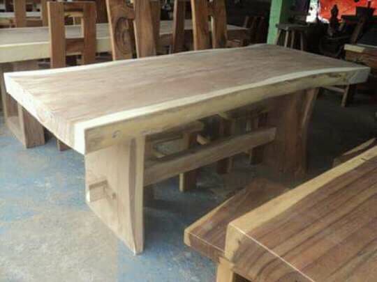 Dining Room Table with Natural Slab
